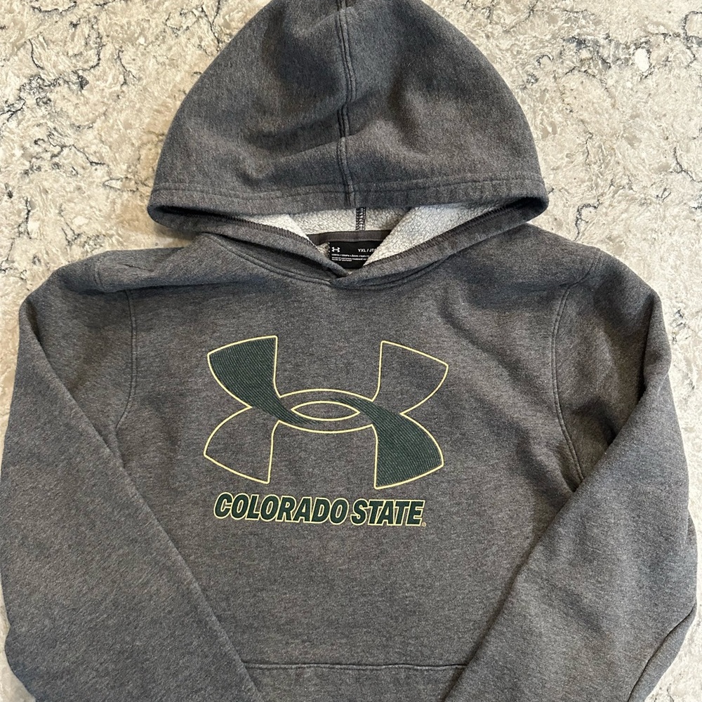 Gently used Colorado state under Armour hoodie